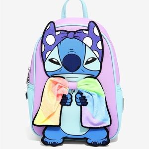 Loungefly Disney Lilo & Stitch Super Stitch with Rainbow Cape Mini Backpack